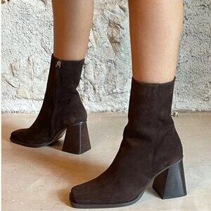 Feners‎ La Semaine Chocolat Suede Boots Night Out European Summer Size 40